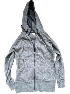 Athleta Women's Blue Full Zip Hoodie Sweatshirt - Medium